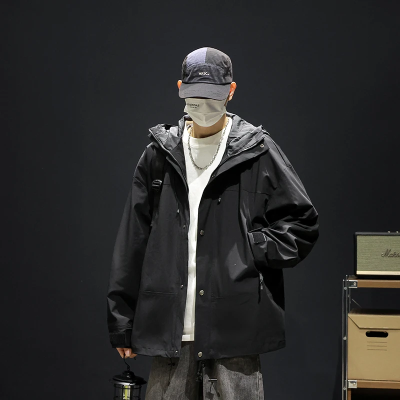 男女同款户外登山服防风防水运动冲锋衣-2456