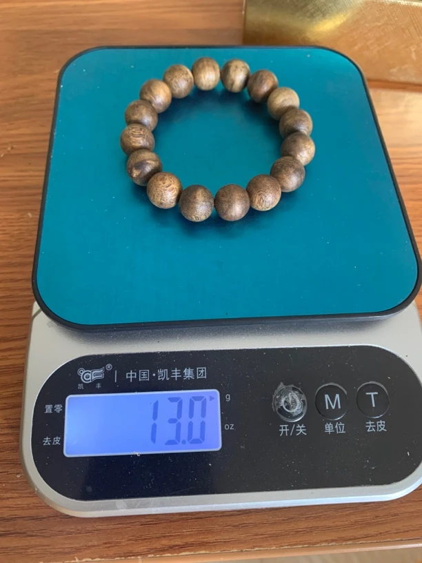 卡13白棋高结油重量12.9克手串