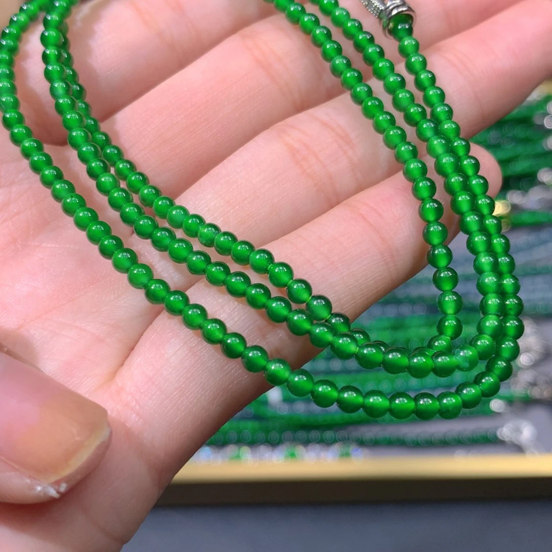 翡翠耳饰未镶嵌天然翡翠