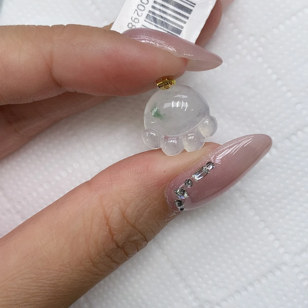 颈饰18K金镶嵌翡翠