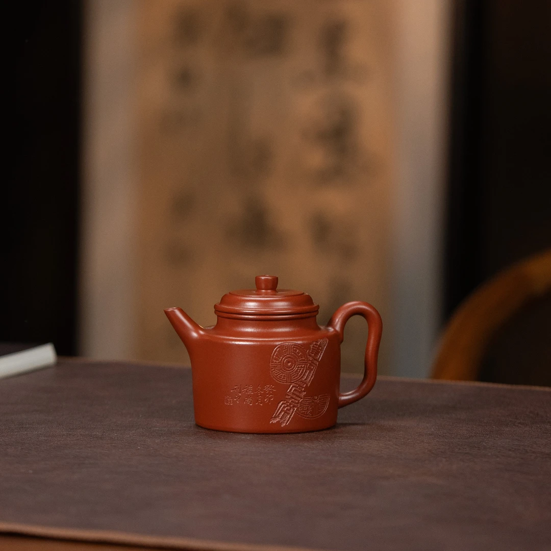 【利贞l高德钟】原矿朱泥 约150cc 全手工制作 紫砂壶JNHY