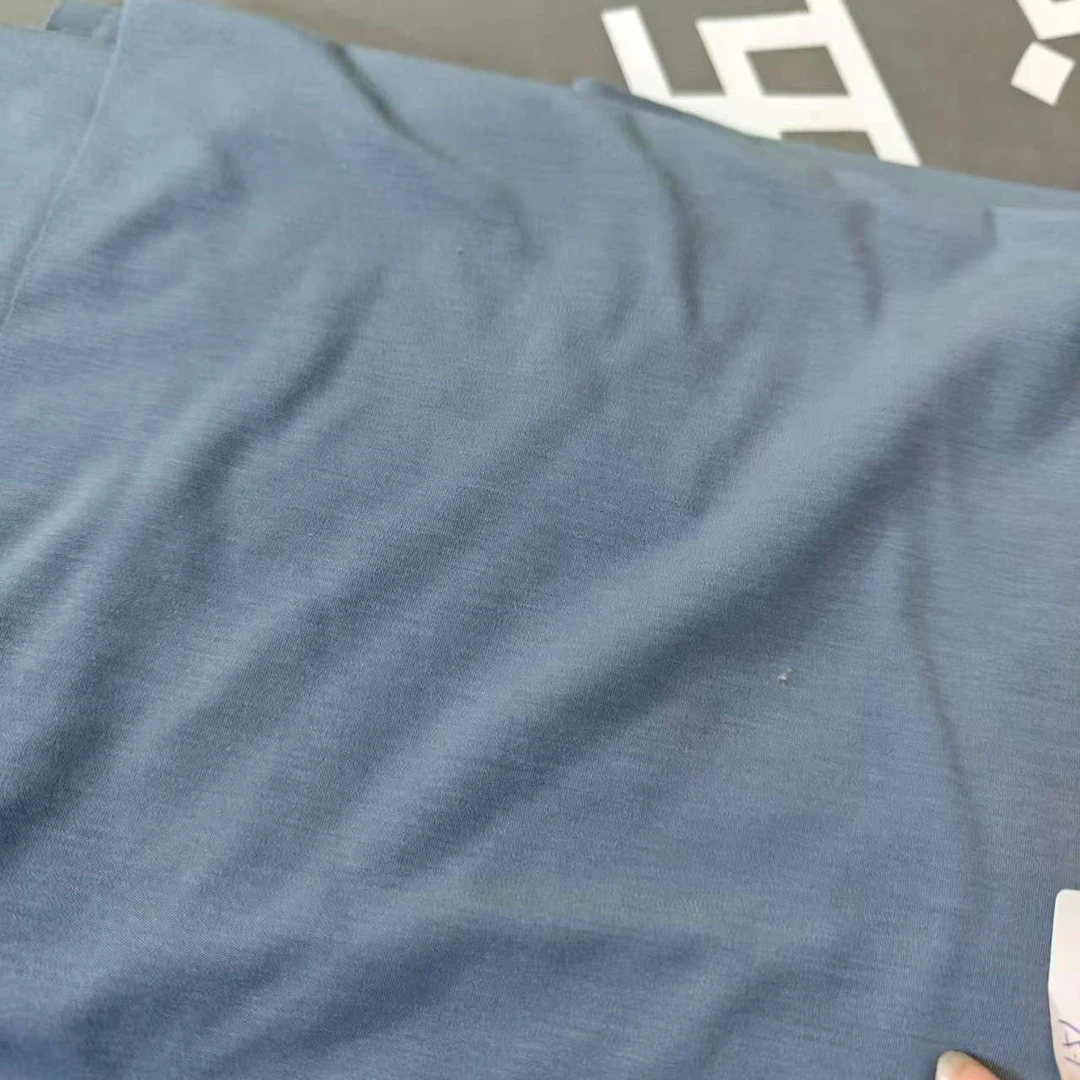 489灰绿色双面木代尔布料