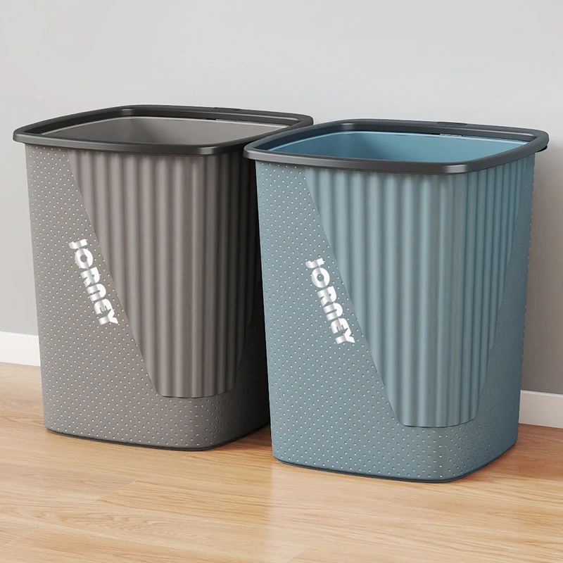北欧方形家用翻盖式大号垃圾桶无盖带压圈客厅卧室办公卫生间纸篓