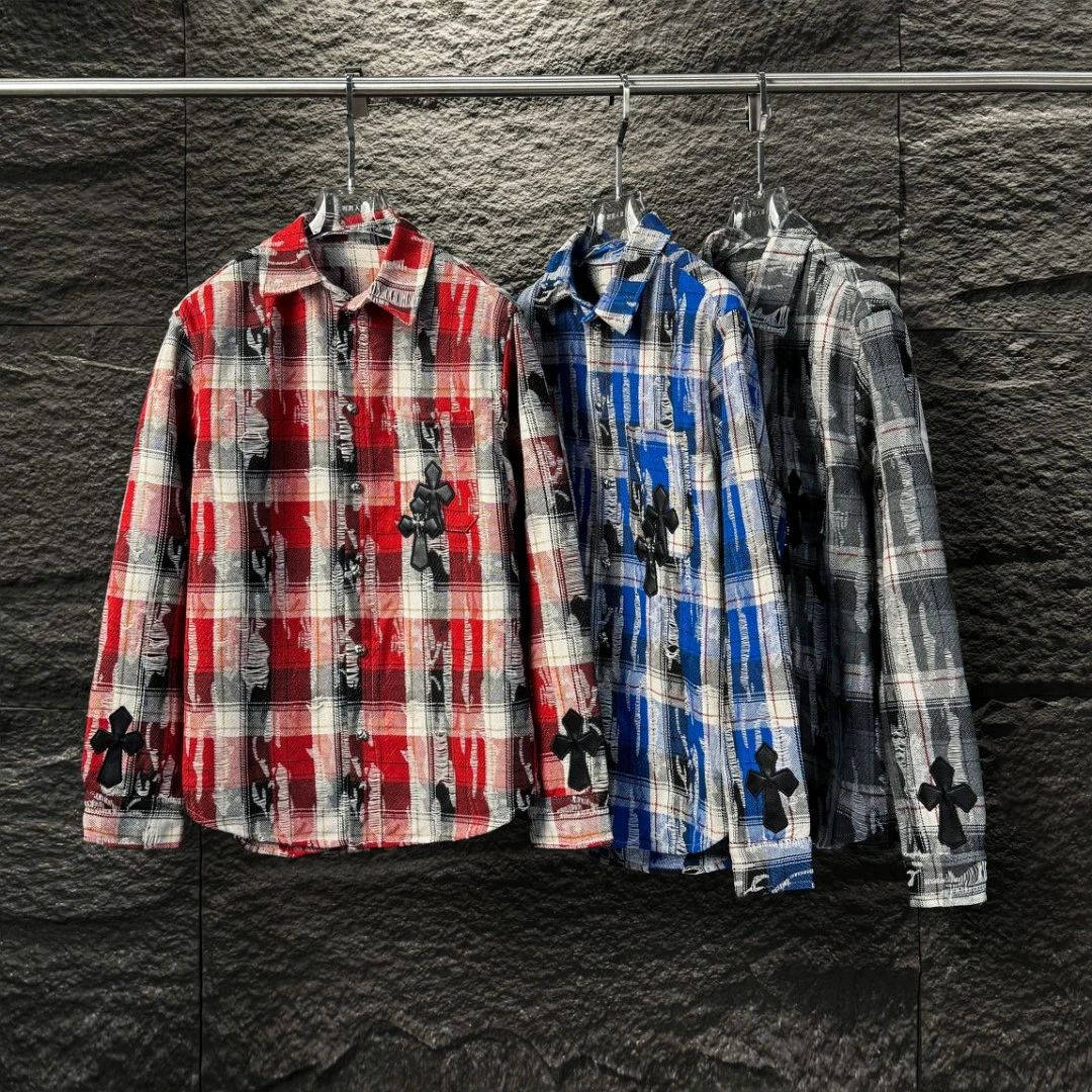 【威】K89男女同款时尚百搭潮流条纹衬衣