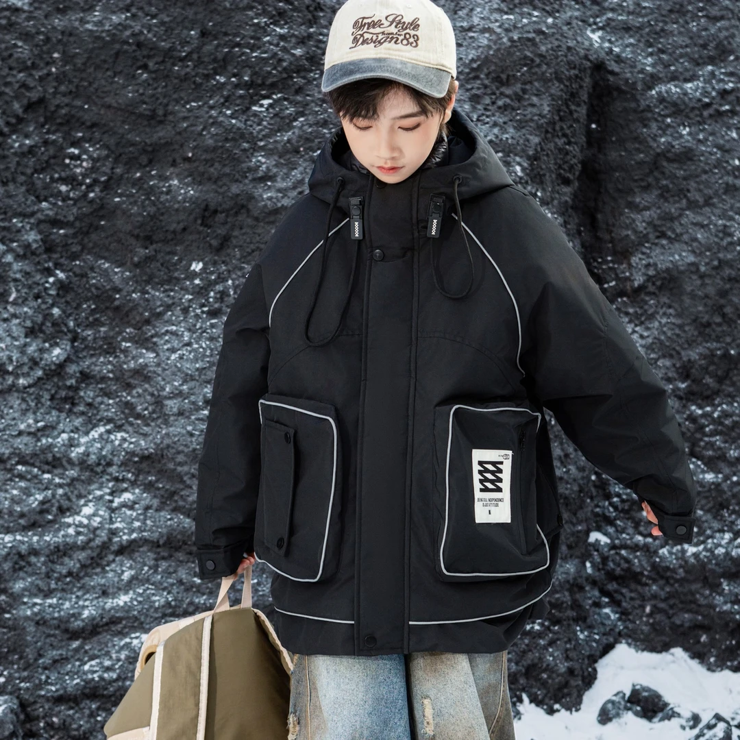 G326冬季羽绒冲锋衣2件套三合一可脱卸防风防水防污休闲洋气