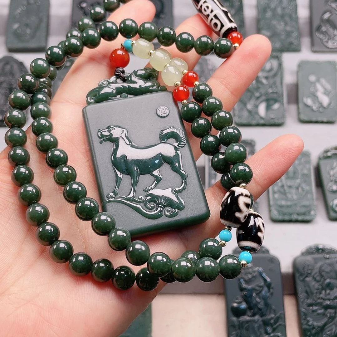 和田玉未镶嵌颈饰