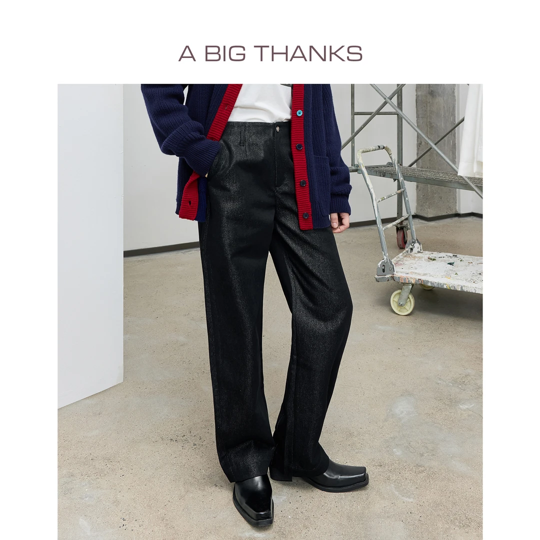 abigthanks 高腰哈伦牛仔裤 ABT2022335