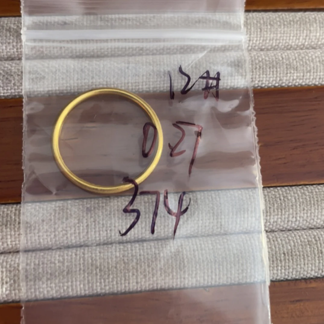 A2克重0.27 12号 满天星戒指 足金999