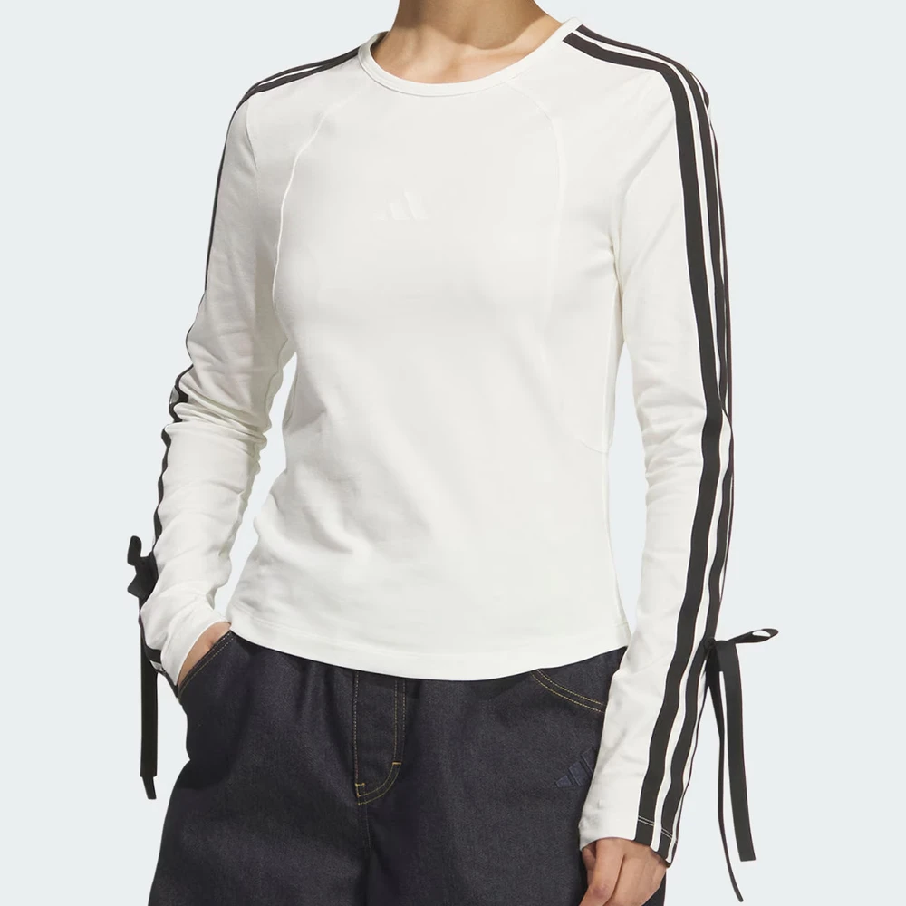 adidas阿迪达斯女子DANCE LS TEE1针织无领长袖T恤KG3861