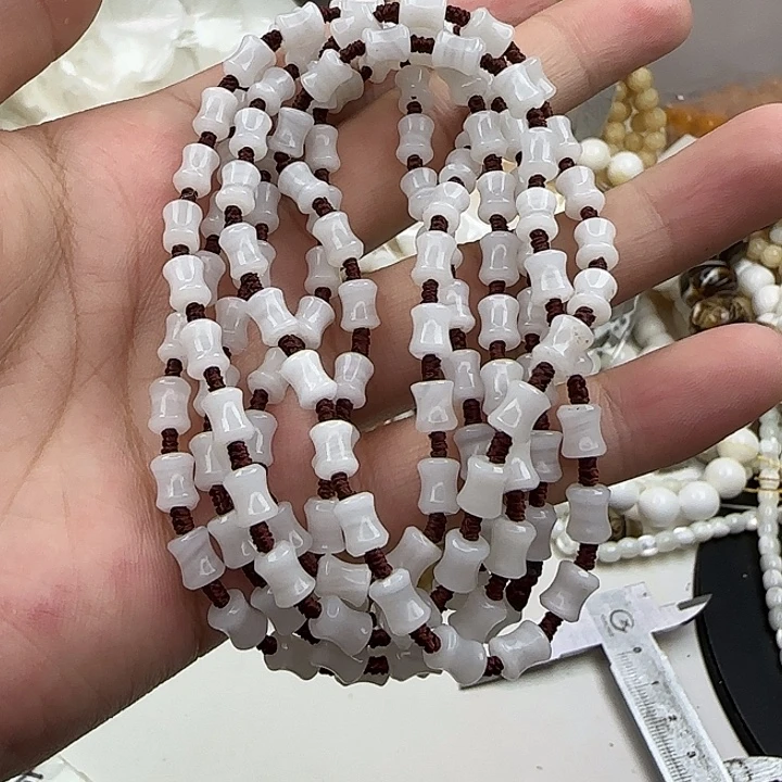 大***岩贝壳其他两条竹节编织链17号