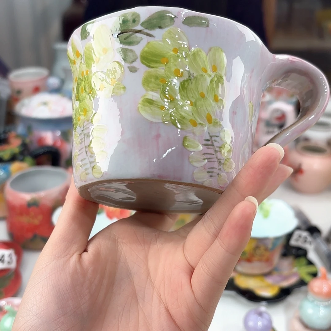 景德镇手绘高温釉下彩陶瓷茶具
