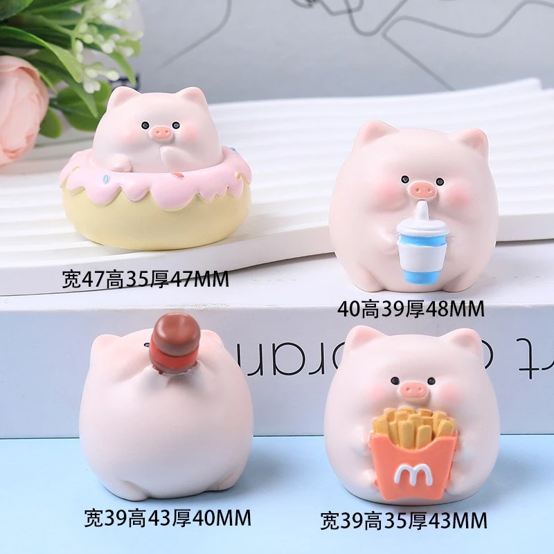 猪猪摆件，。diy摆件治愈系可爱