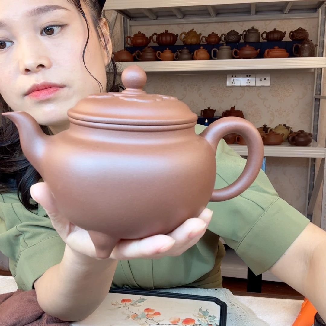 清***竹茶壶紫砂精工制作