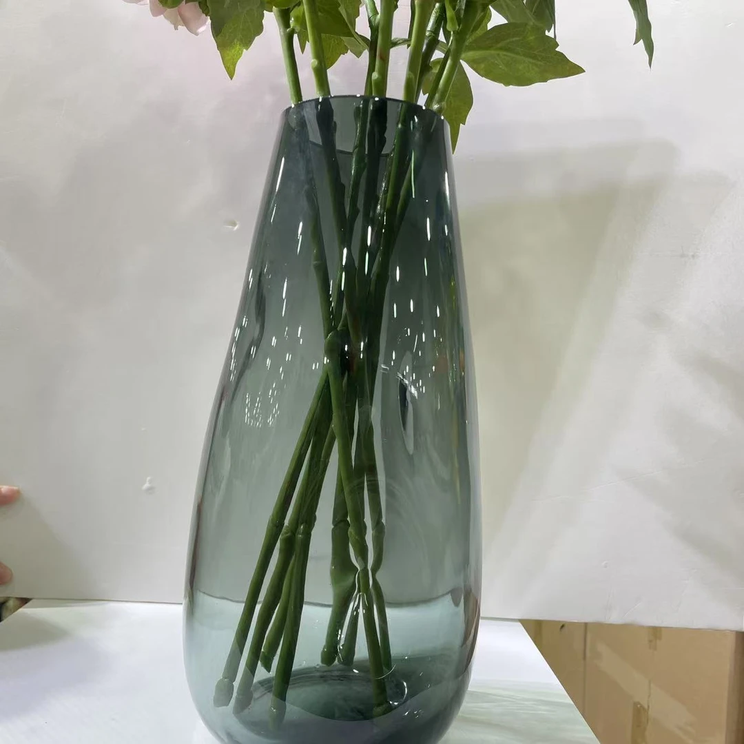 Y程总专属外贸孤品浅黑色花瓶装饰摆件