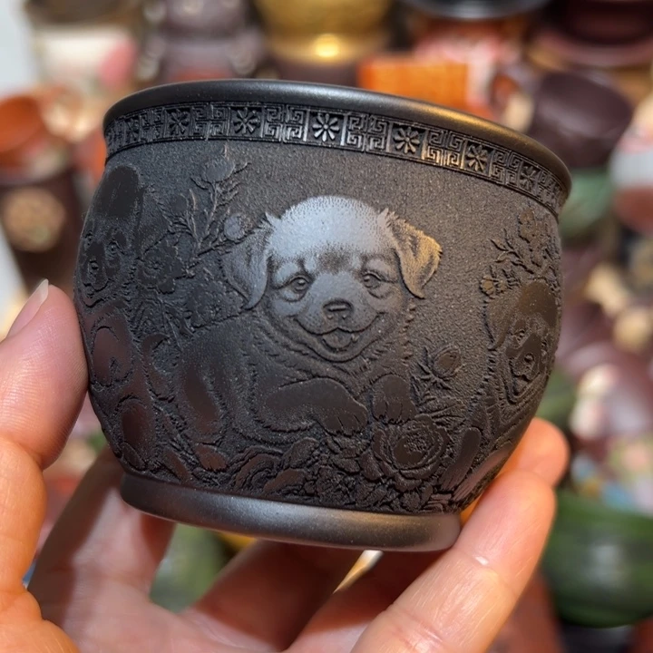 茶杯紫砂宜兴紫砂主人杯