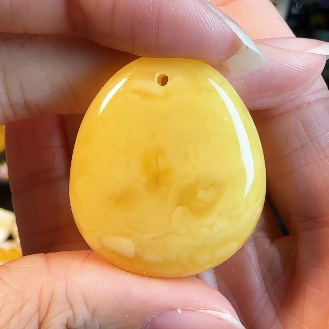 蜜蜡未镶嵌颈饰浓蜡年份蜜蜡吊坠