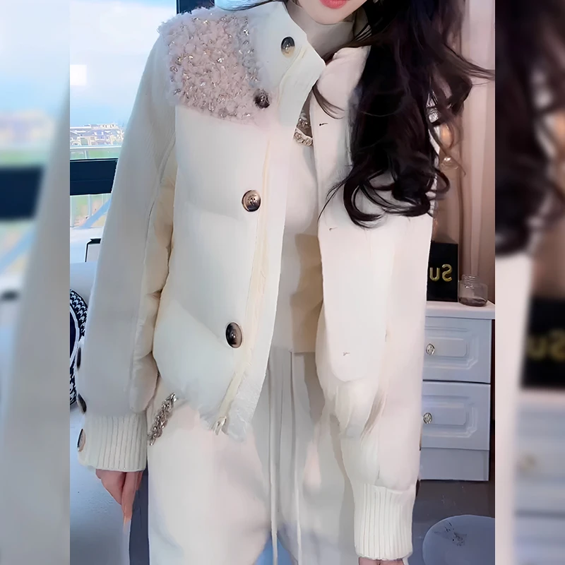 2025秋冬季新款女士气质短外套棉袄时尚休闲百搭加厚棉服棉衣