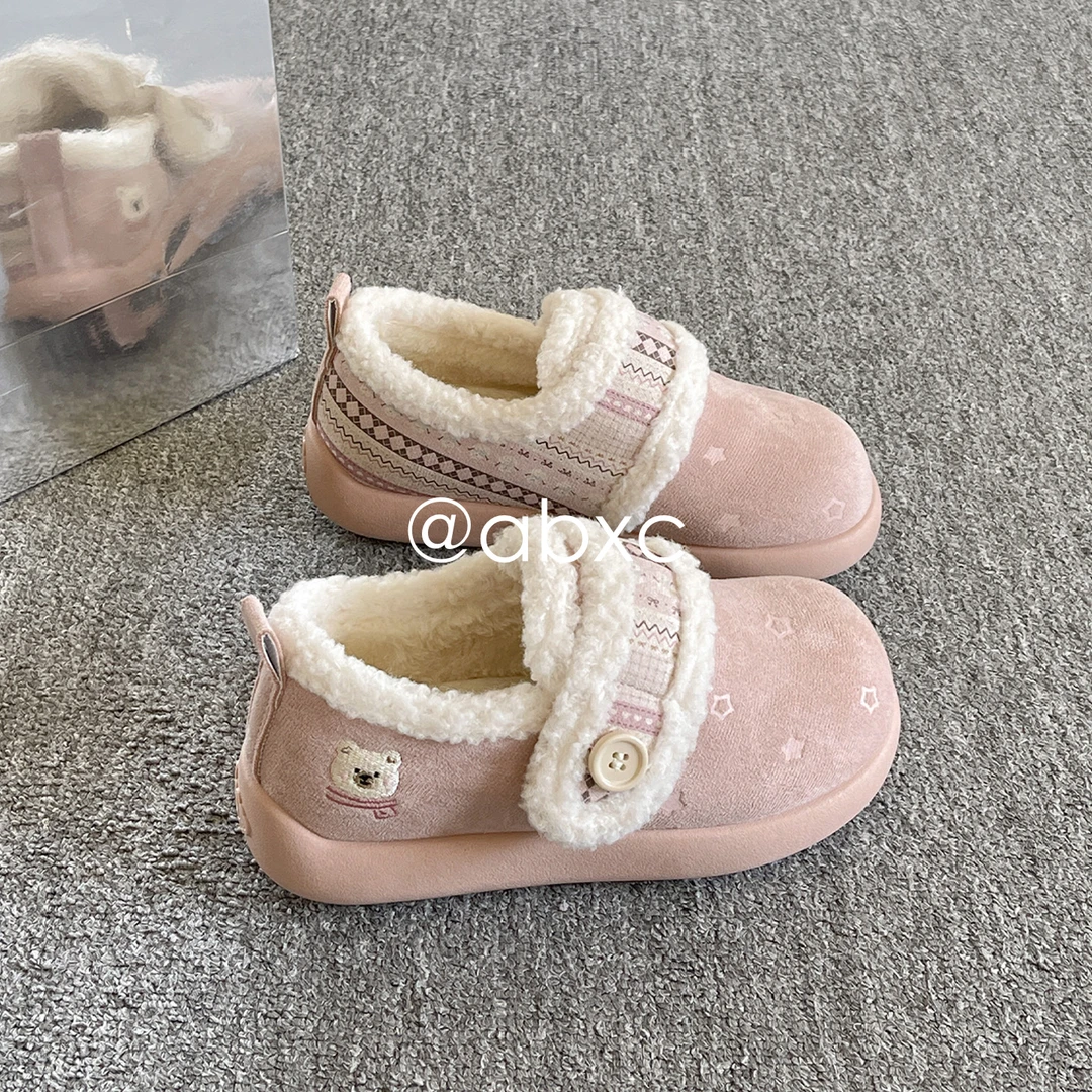 保暖加绒鞋子女款爆款2025新款冬季板鞋小白鞋高颜值勃肯鞋休闲鞋