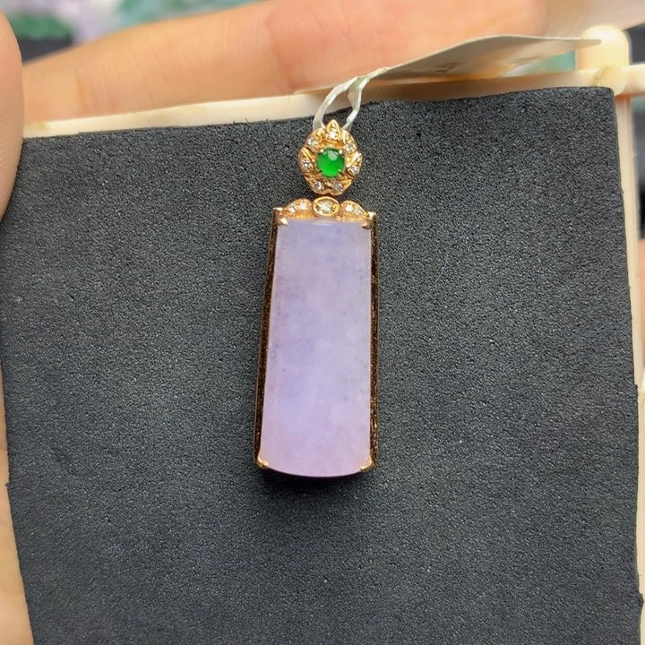 翡翠手链18K金镶嵌翡翠