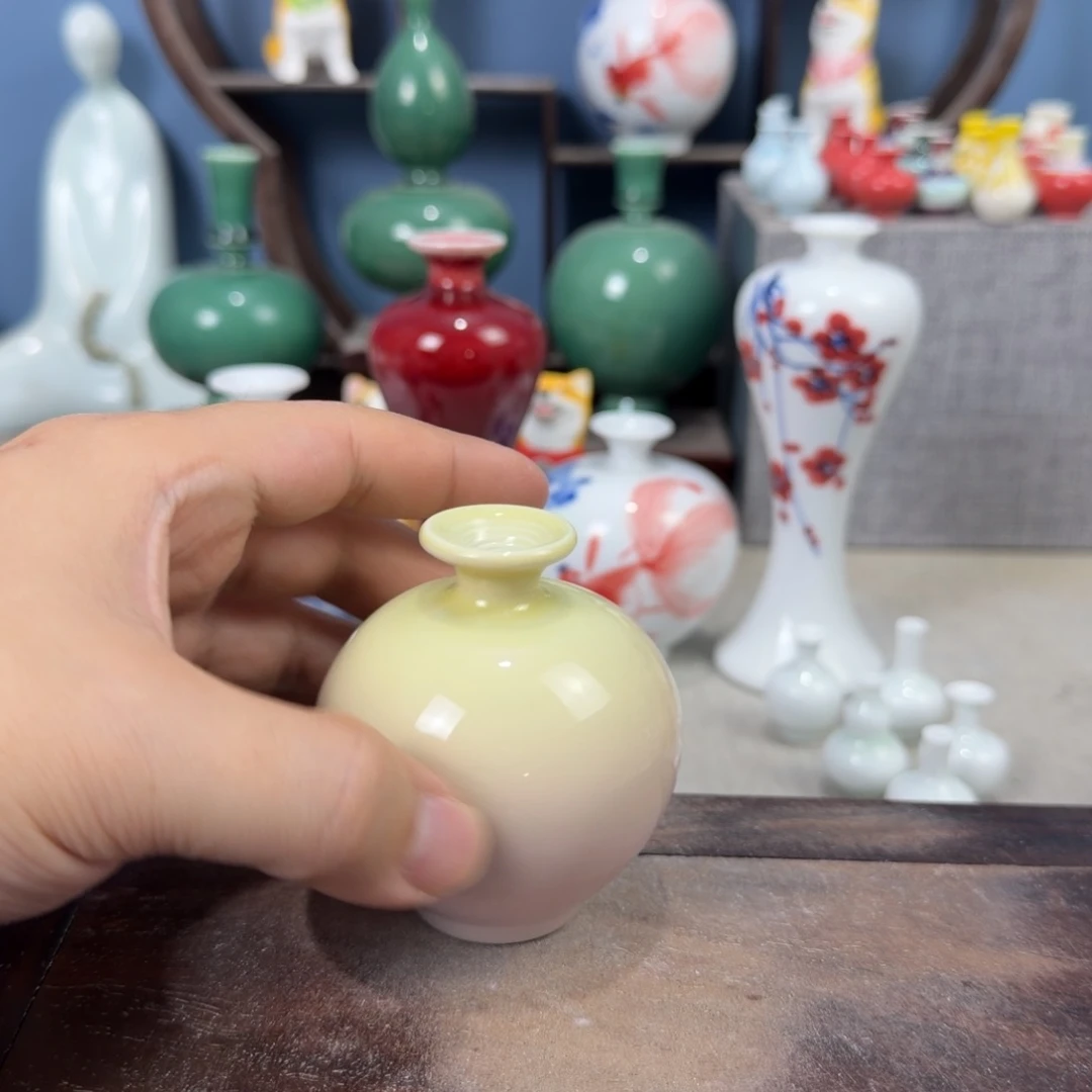 陶瓷手工小花器摆件