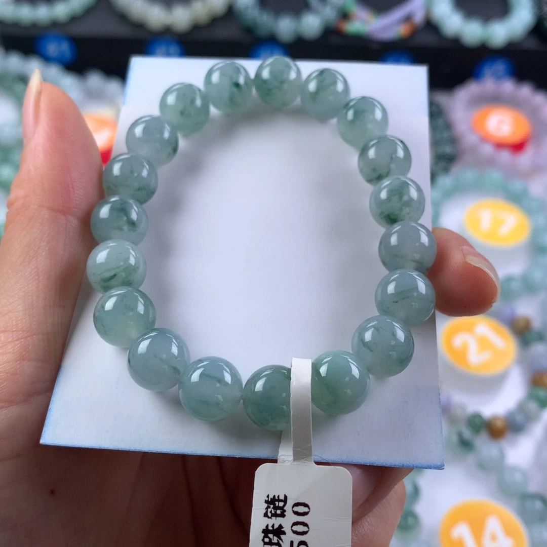 翡翠未镶嵌手链卡10
