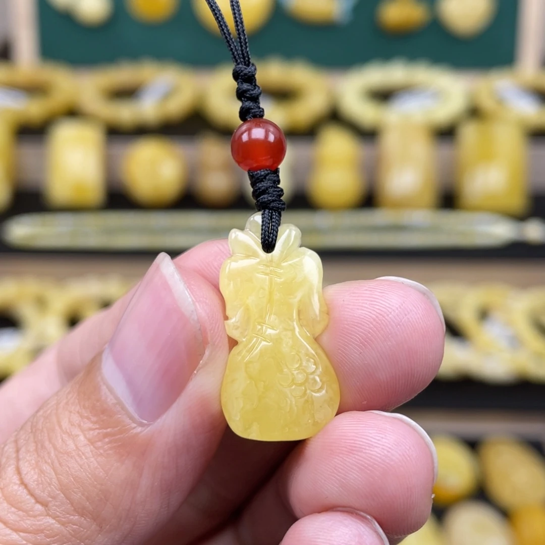 琥珀裸石未镶嵌琥珀蜜蜡