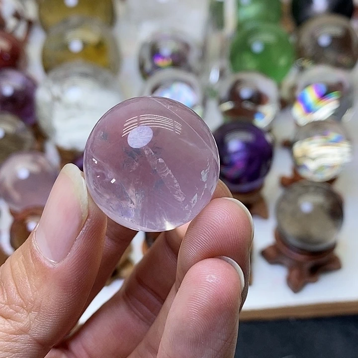 水晶粉水晶球未镶嵌山****?