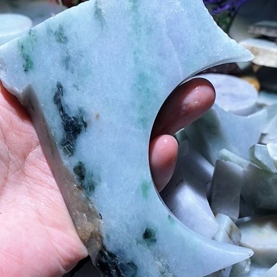 散珠翡翠边角料266