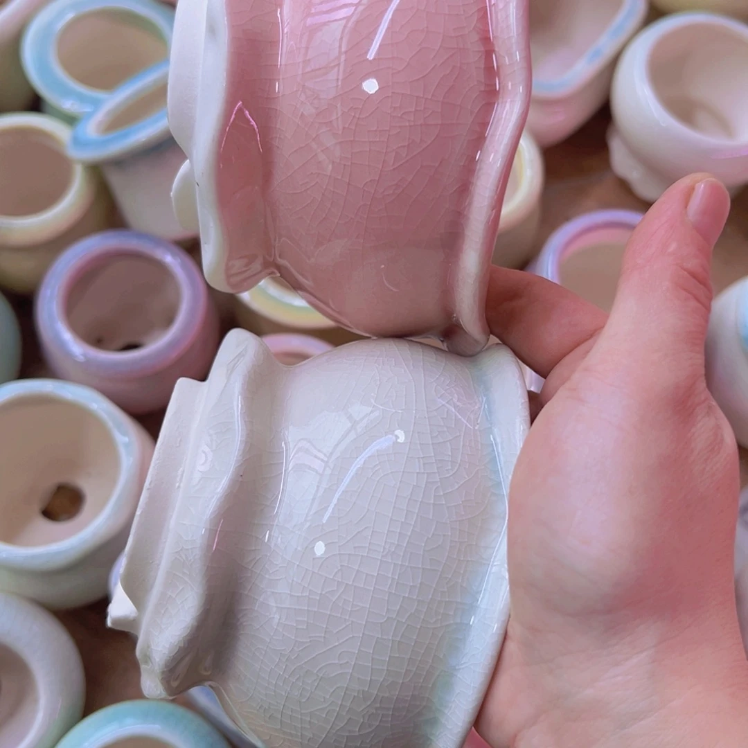 陶瓷花盆当场当场凑满12包邮