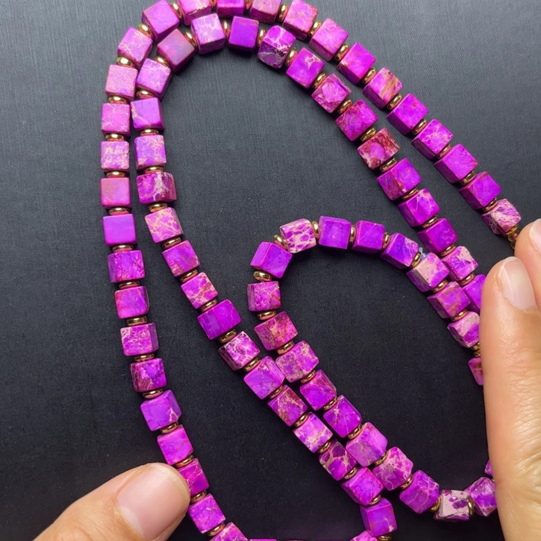 紫泥火焰丝绒粉紫一套项链手串卡6爆款