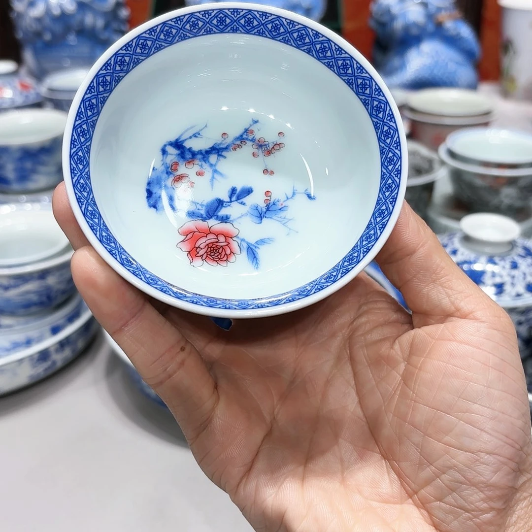 盖碗景德镇高温茶具