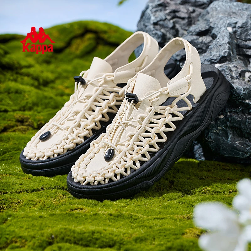 Kappa/卡帕【无界】潮流户外凉鞋背靠背夏季时尚男鞋厚底防滑女55CJ