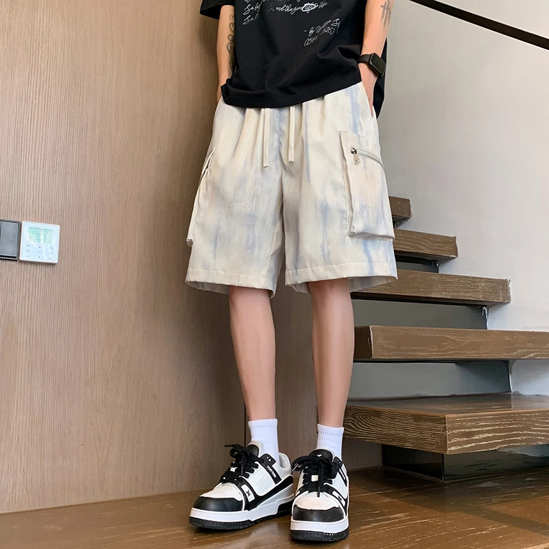 2025潮牌夏季新款男士直筒百搭运动短裤潮流宽松薄款五分休闲裤