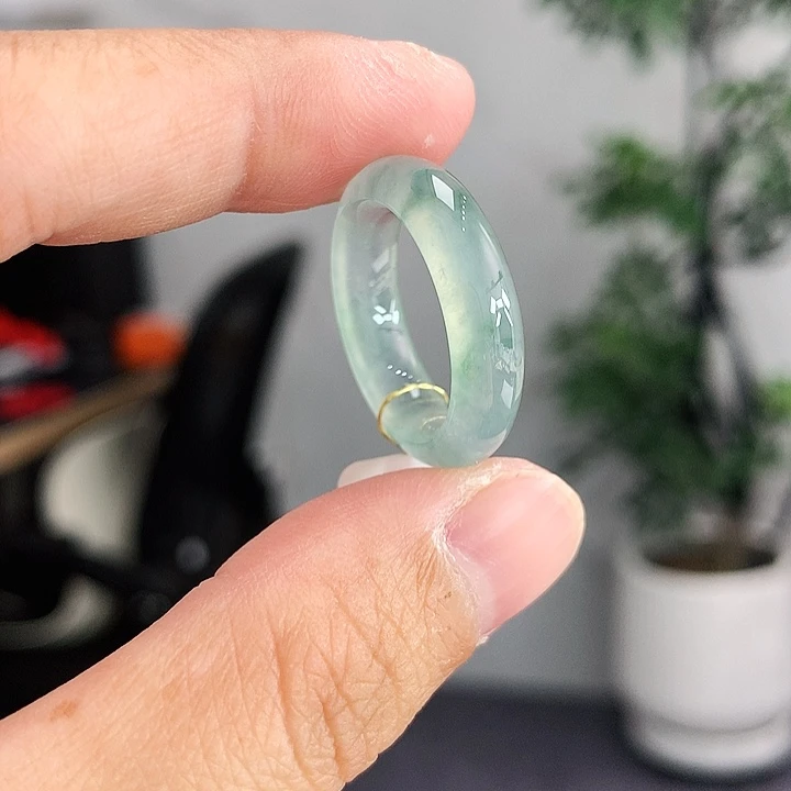 翡翠未镶嵌戒指13-14号