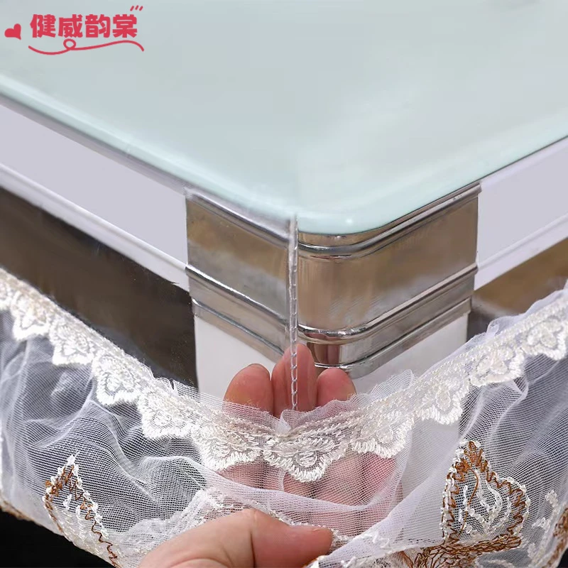 PVC透明桌罩新款烤火桌罩套加厚防水防油电暖炉桌布茶几电炉罩套