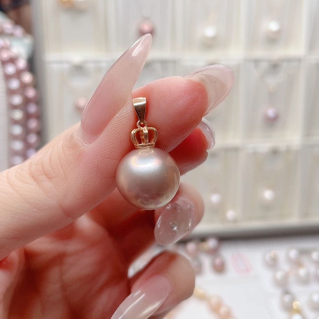 梦***舞淡水珍珠吊坠(不含链)银S925镶嵌