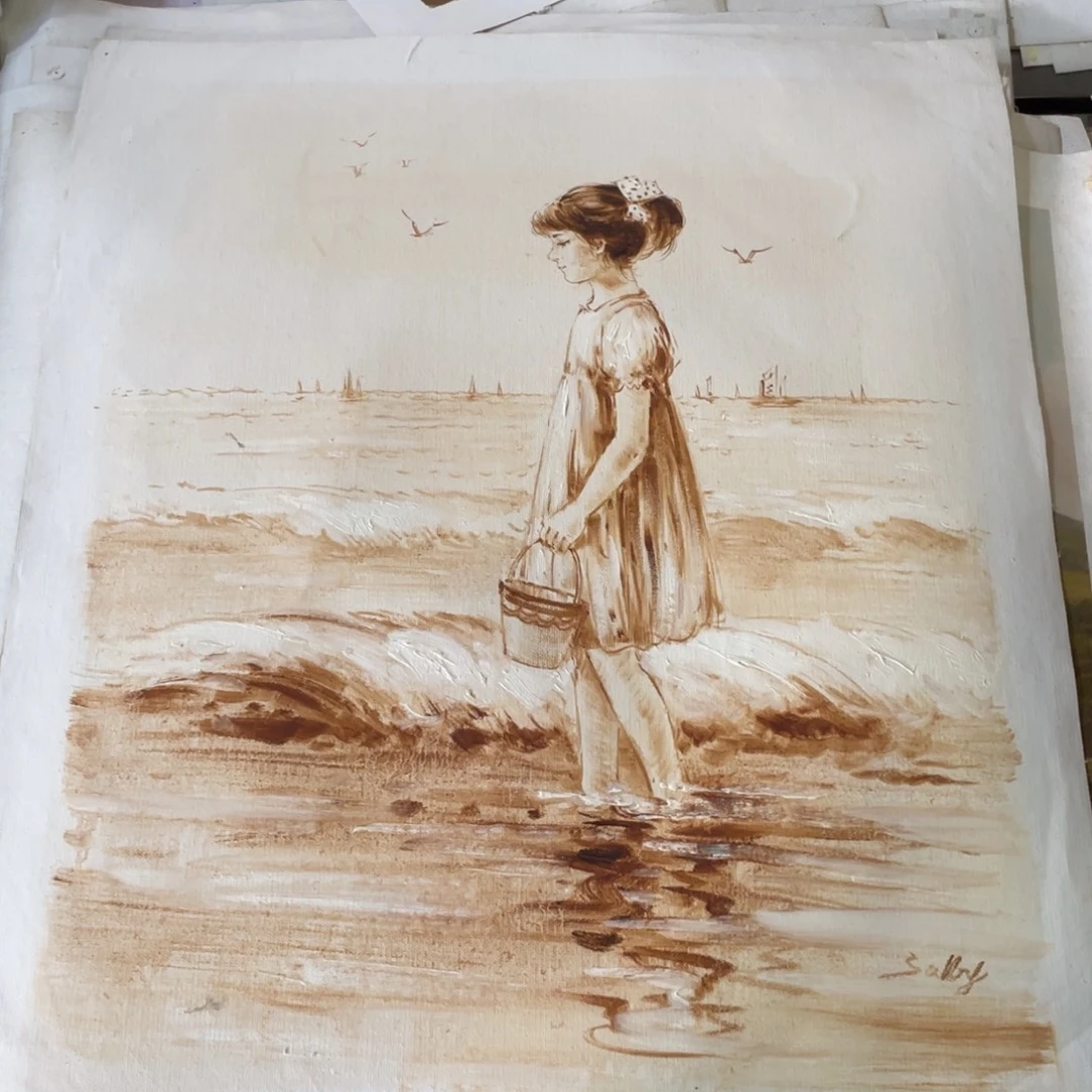 吃***豆油画油画作品入选作品5060