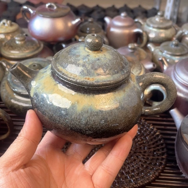 紫砂茶壶长*弓宜兴紫砂壶