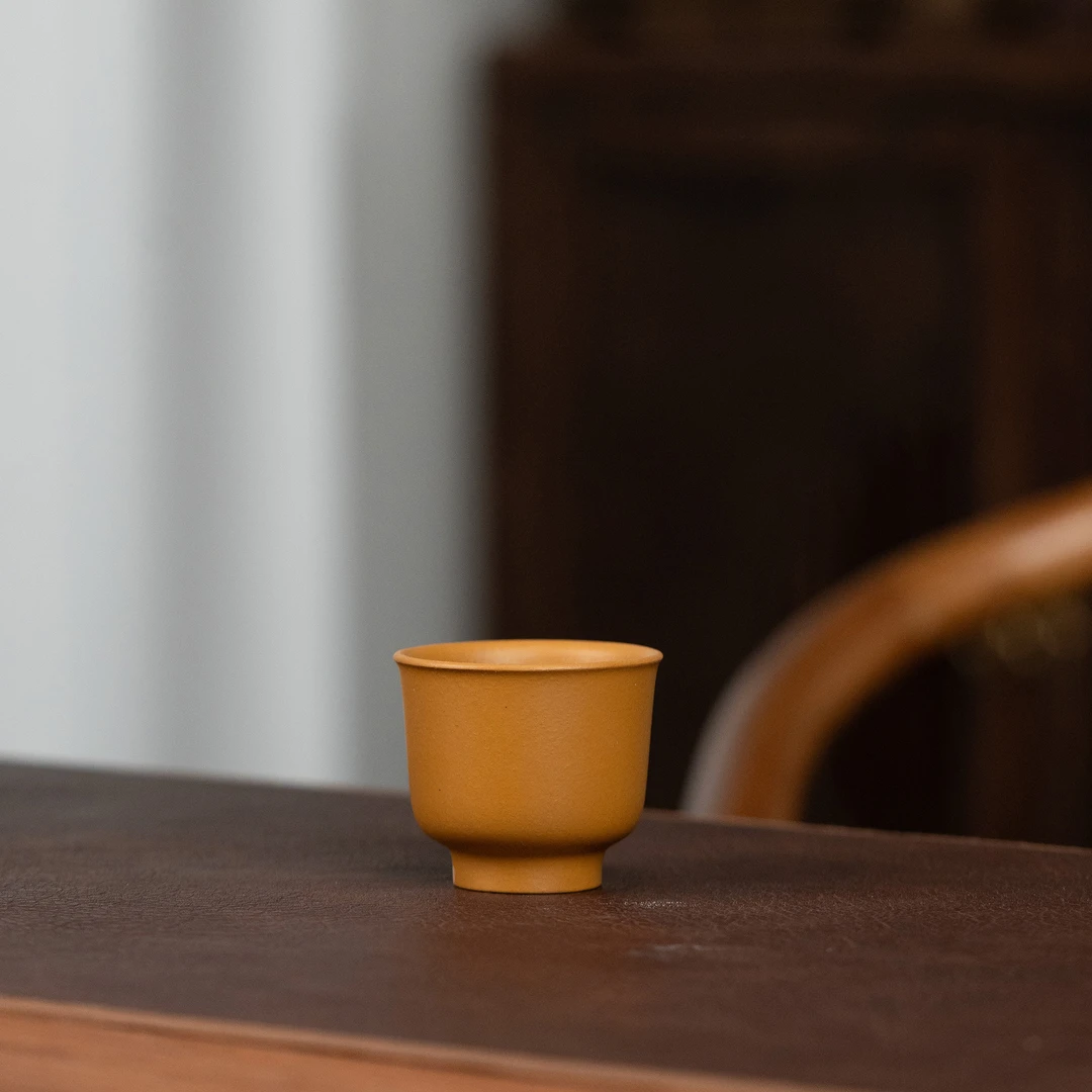 【利贞l金钟杯】原矿黄段泥约65cc紫砂主人杯家用茶具LZF
