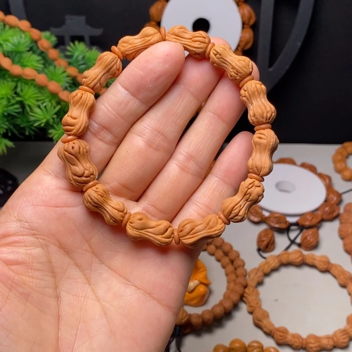 桃核手串异形小花生