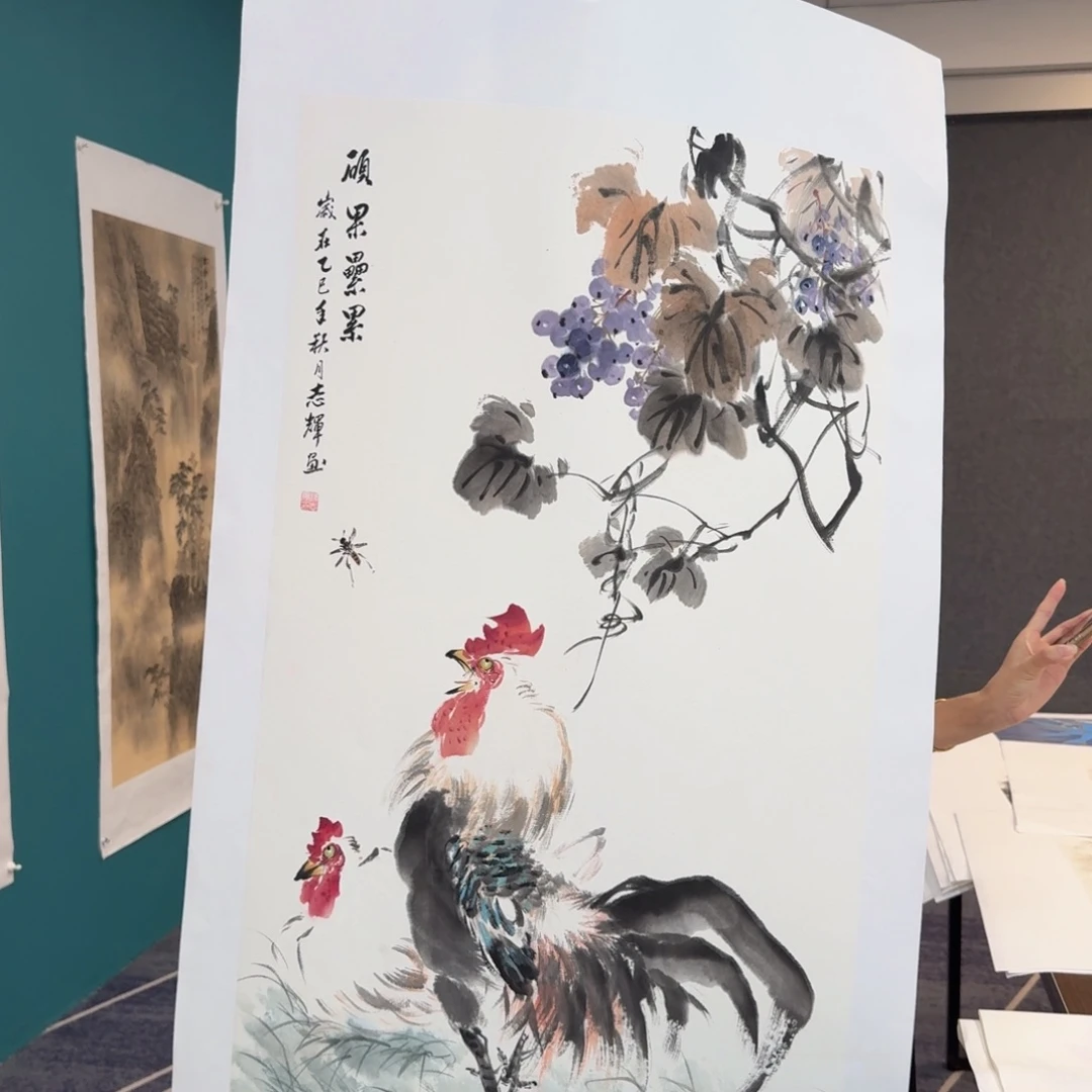 国画国画作品山水花鸟