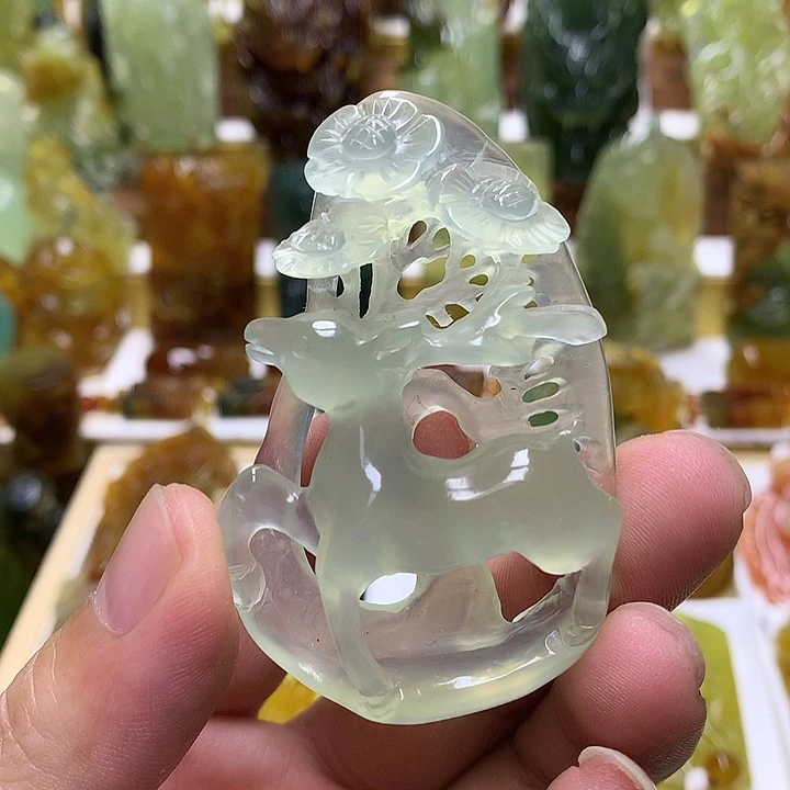 蛇纹石玉未镶嵌珠宝半成品