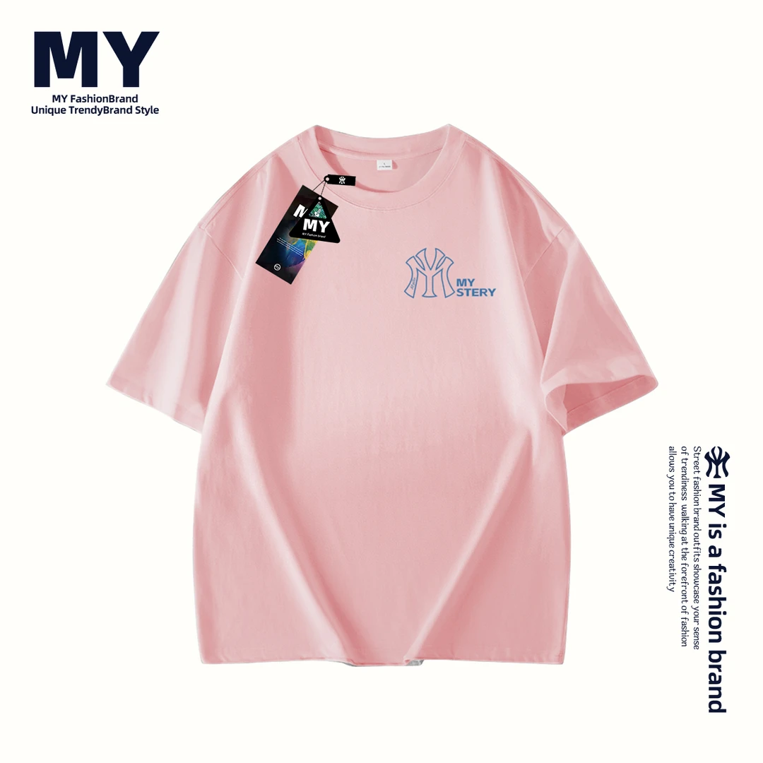 MY2025夏季新款潮牌纯棉短袖百搭户外潮流上衣情侣同款T恤男女