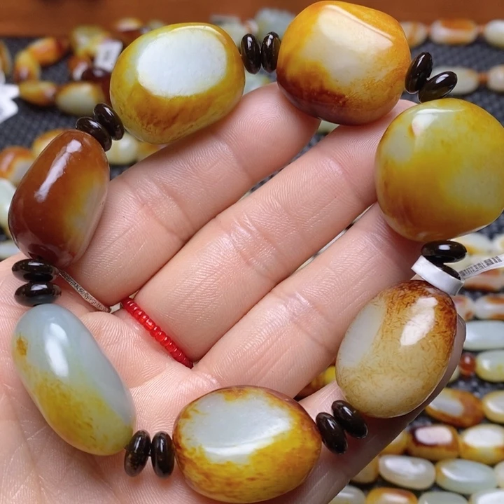 和田玉手链未镶嵌用****2