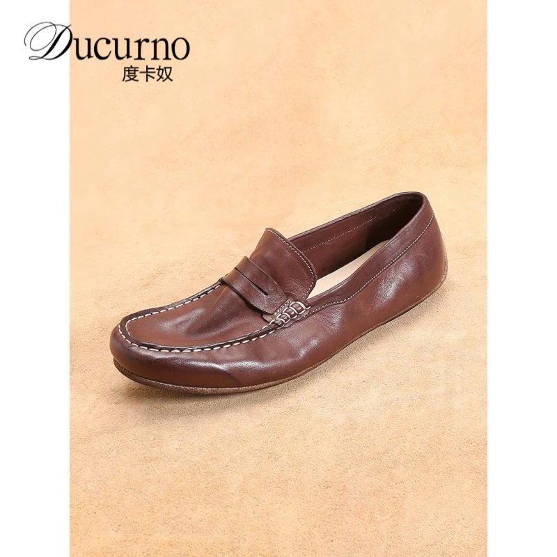 马皮商务高端真皮豆豆网红夏季老钱风乐福开车奢侈品皮鞋鞋子男士