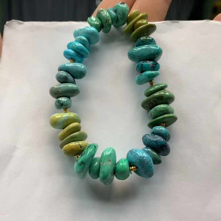 绿松石银S925镶嵌单圈