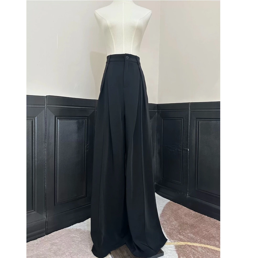 加长阔腿裤2025新款宽松直筒阔腿裤  k901-10