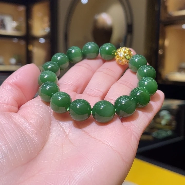 合金手串和田玉12mm