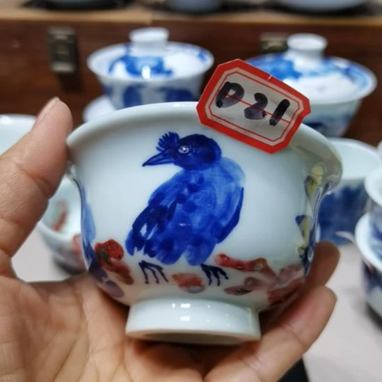 俏***y杯张学鸿老师青花釉里红