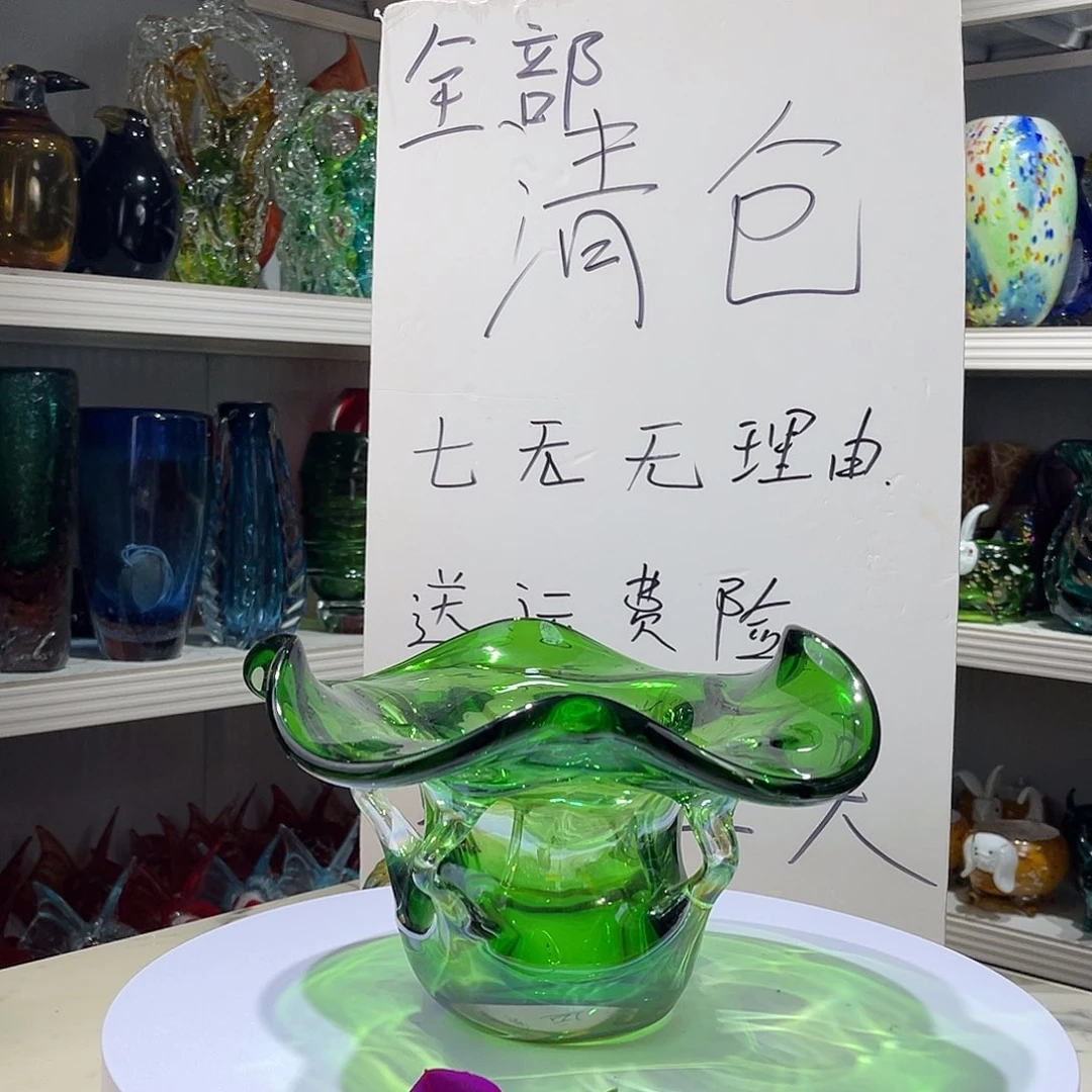 琉璃淄博琉璃，手工果盘